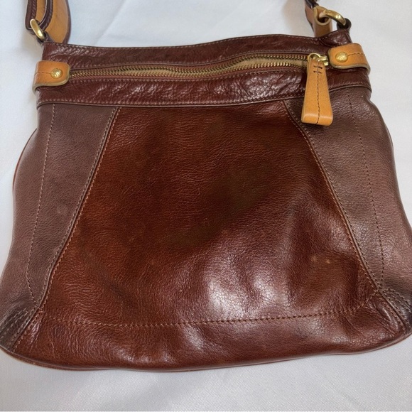 Vintage Liz Claiborne Brown Leather Shoulder Bag - Picture 2 of 15